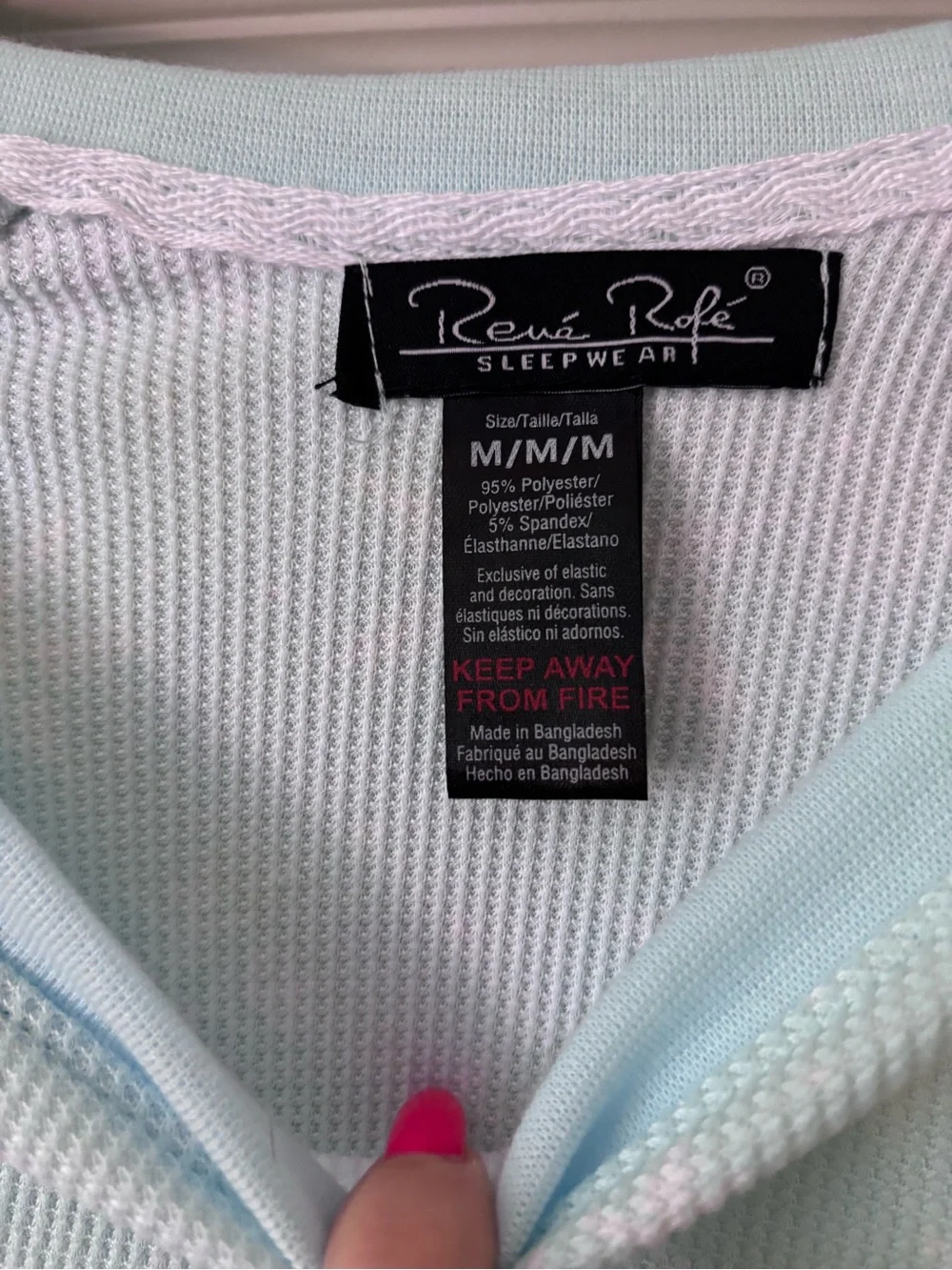 Light Blue Snowflake Pajama Set